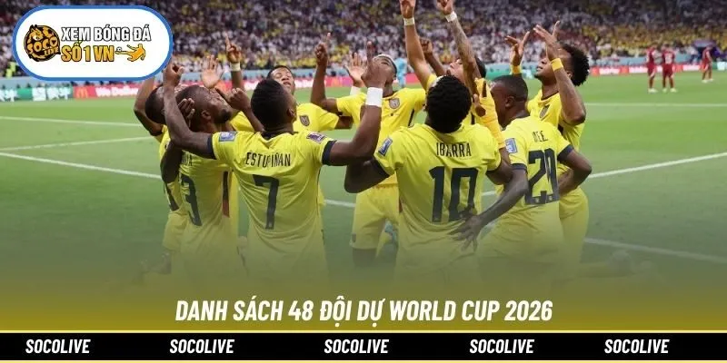 Danh Sách 48 Đội Dự World Cup 2026: Cơ Hội Cá Cược Tại SOCOLIVE